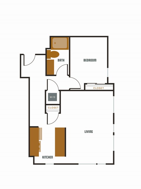 a floor plan of a house with an open floor plan